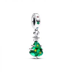 Charm femme pandora pendant sapin de noËl scintillant argent 925/1000 - charms - edora - 0