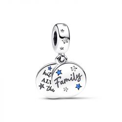 Charm femme pandora pendant double amour familial argent 925/1000 - charms - edora - 2