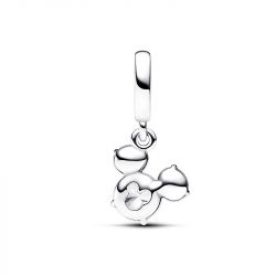 Charm femme pandora disney pendant tÊte de mickey silhouette scintillante argent 925/1000 - charms - edora - 2