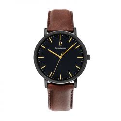 Montre homme pierre lannier essential cuir brun - analogiques - edora - 0