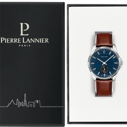 Montre homme pierre lannier metropolitain cuir brun - analogiques - edora - 3