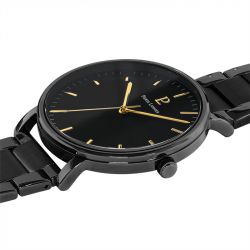 Montre homme pierre lannier essential acier noir - analogiques - edora - 2