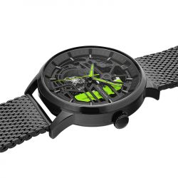 Montre automatique homme pierre lannier paddock acier noir - automatiques - edora - 2