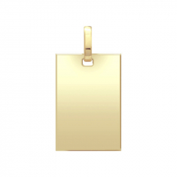 Médaille plaque or 750/1000 jaune - medailles - edora - 0