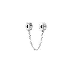 Charm Femme PANDORA CLIP CHAÎNE DE CONFORT SIGNATURE Argent 925/1000