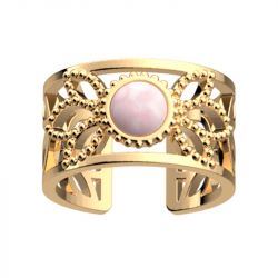 Bague femme les cadettes lotus perle rose laiton doré - plus-de-bagues-femmes - edora - 0