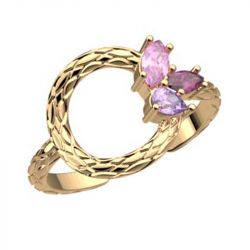 Bague homme & bague femme - bague argent, solitaire, or & or rose (12) - plus-de-bagues-femmes - edora - 2