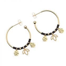 Boucles d'oreilles par matiere (4) - creoles - edora - 2