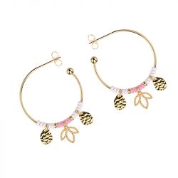 Boucles d'oreilles laiton (4) - creoles - edora - 2