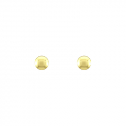 Boucles d'oreilles puces boules 4mm or 750/1000 jaune - puces - edora - 2