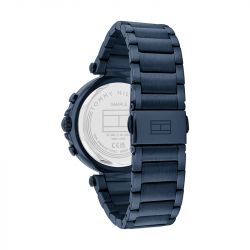 Montre chronographe femme tommy hilfiger emily acier bleu - chronographes - edora - 2