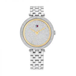 Montre femme tommy hilfiger natalie argent acier argenté - analogiques - edora - 0