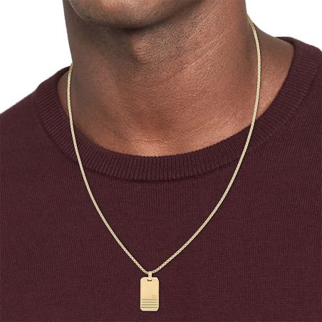 Colliers & chaines : collier or, collier plaqué or & argent (36) - plus-de-colliers-hommes - edora - 2