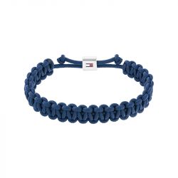 Bracelet homme 19cm tommy hilfiger navy rope nylon bleu - plus-de-bracelets-hommes - edora - 0