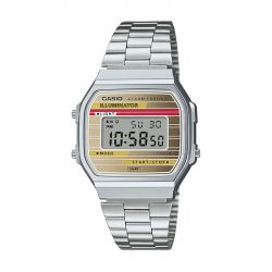 Montre digitale mixte casio iconic acier argenté - digitales - edora - 0