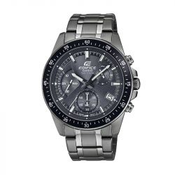 Montre chronographe homme casio edifice chrono acier gris - chronographes - edora - 0