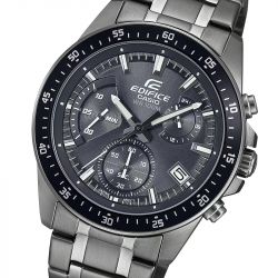 Montre chronographe homme casio edifice chrono acier gris - chronographes - edora - 1