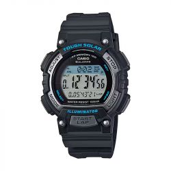 Montre digitale solaire homme casio sport résine noire - solaires - edora - 0