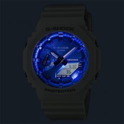 Montre ana-digitale homme g-shock classic résine blanche - digitales - edora - 2