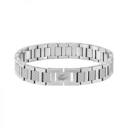 Bracelet homme 19cm lacoste metropole l acier argenté - plus-de-bracelets-hommes - edora - 0