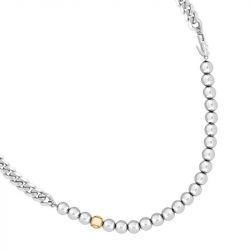 Collier femme 40cm lacoste orbe boules acier argenté - imports - edora - 2