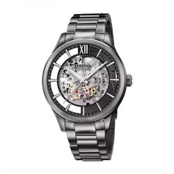 Montre automatique homme festina automatic acier noir - automatiques - edora - 0