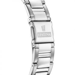 Montre chronographe femme festina boyfriend noir acier argenté - chronographes - edora - 3