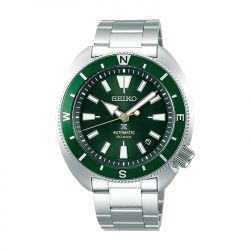 Montre automatique homme seiko prospex vert acier argenté - automatiques - edora - 0