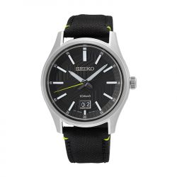 Montre homme seiko sport noir nylon noir - analogiques - edora - 0