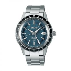 Montre automatique homme seiko presage bleu acier argenté - automatiques - edora - 0