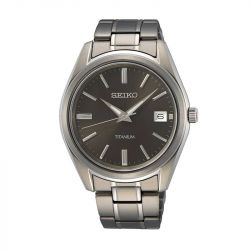 Montre homme seiko classique noir titane - analogiques - edora - 0