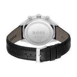 Montre chronographe homme boss gregor cuir noir - chronographes - edora - 2