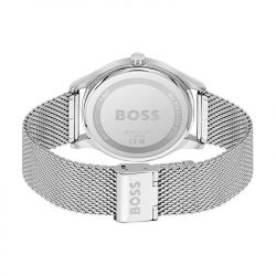 Montre homme boss reason bleu acier argenté - analogiques - edora - 2