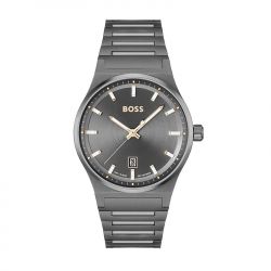 Montre homme boss candor noir acier noir - analogiques - edora - 0