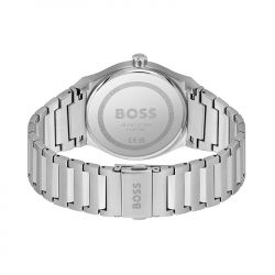 Montre homme boss candor vert acier argenté - analogiques - edora - 2