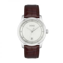 Montre homme boss principle cuir brun - analogiques - edora - 0