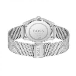 Montre homme boss principle bleu acier argenté - analogiques - edora - 2