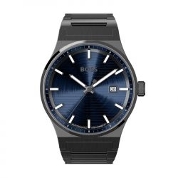 Montre automatique homme boss candor bleu acier noir - automatiques - edora - 0