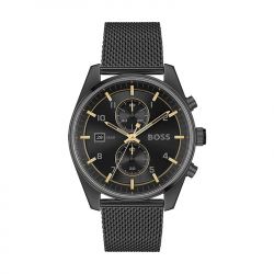 Montre chronographe homme boss skytraveller noir acier noir  - chronographes - edora - 0