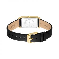 Montre femme lacoste catherine or cuir noir - analogiques - edora - 2