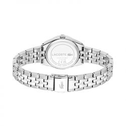 Montre femme lacoste tuilerie noir acier argenté - analogiques - edora - 2