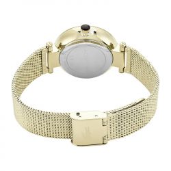 Montre femme lacoste orba noir acier doré - analogiques - edora - 3