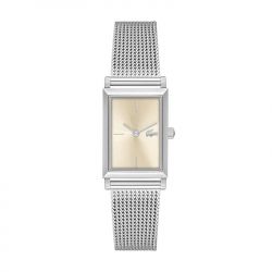 Montre femme lacoste catherine or acier argenté - analogiques - edora - 0