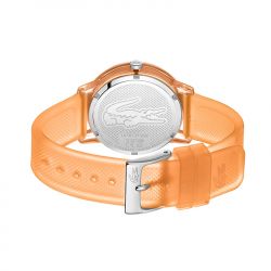 Montre femme lacoste 12.12 orange silicone orange - analogiques - edora - 3