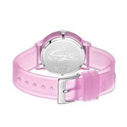 Montre femme lacoste 12.12 rose silicone rose - analogiques - edora - 3