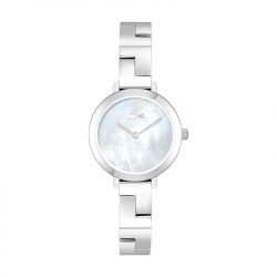 Montre femme lacoste tivoli nacre acier argenté - analogiques - edora - 0