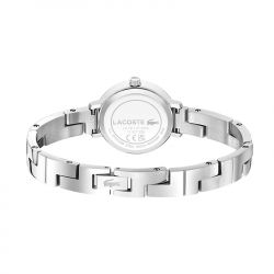 Montre femme lacoste tivoli nacre acier argenté - analogiques - edora - 3