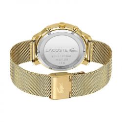 Montre chronographe homme lacoste replay noir acier doré - chronographes - edora - 2