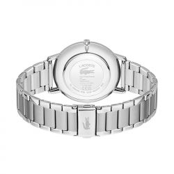 Montre homme lacoste crocorigin vert acier argenté - analogiques - edora - 2