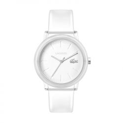 Montre homme lacoste 12.12 blanc silicone blanc - analogiques - edora - 0